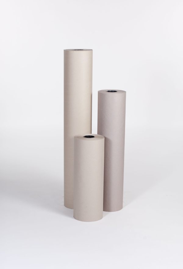 36" 50# Grey Bogus Kraft Paper Roll